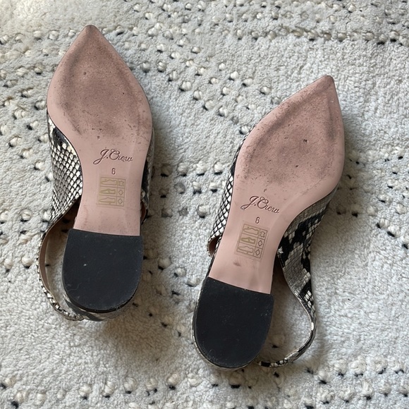 J.Crew Python Faux Snakeskin Printed Flat- size 6 - Picture 4 of 6